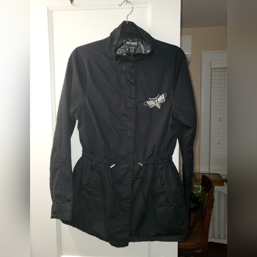 Hop Topic Death Moth Rain Jacket